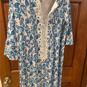 Lilly Pulitzer Krysta Dress in Resort White/Shell Collector